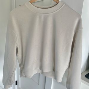 Soft stream perfectly oversized cropped crew